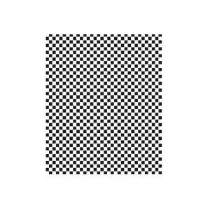 Papier ingraissable damier Noir et Blanc XL 31x38cm